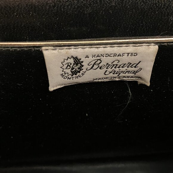 VTG Purse with Brass Details Handcrafted by Bernard Original Made in Canada - Picture 9 of 10